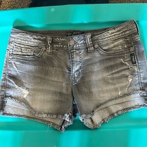 Silver grey Jean short